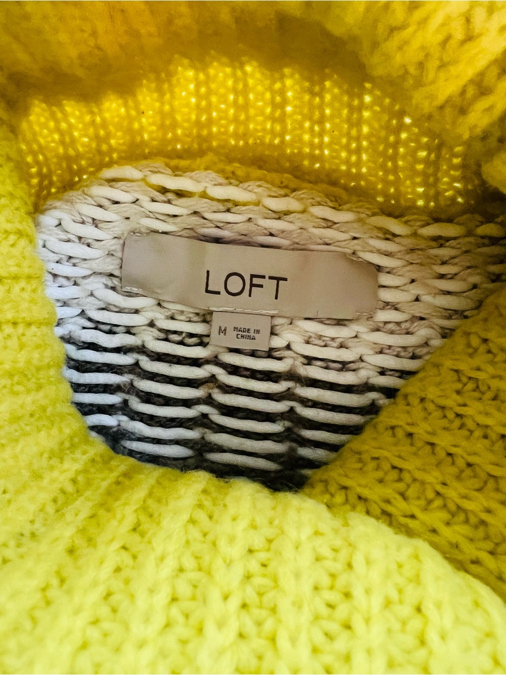 LOFT Chartreuse Fair Isle Turtleneck Sweater - Picture 2 of 10